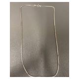 Italian Sterling Silver Box Chain Necklace