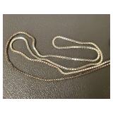 Italian Sterling Silver Box Chain Necklace