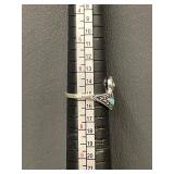 Elegant Sterling Silver Turquoise Ring