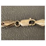 Italian 925 Sterling Silver Rope Bracelet