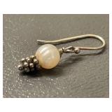 Sterling Silver Pearl Drop Earrings