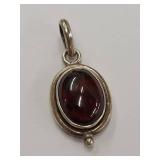 Sterling Silver Cabochon Gemstone Pendant