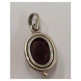 Sterling Silver Cabochon Gemstone Pendant