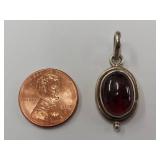 Sterling Silver Cabochon Gemstone Pendant