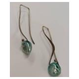 Sterling Silver Handcrafted Baroque Pearl Earrings