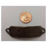 Vintage Sterling Silver ID Bracelet Plate - 16 Grams