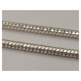 Sterling Silver Snake Chain Necklace - 18"