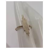 Minimalist Silver Bar Ring - Tested Sterling Silver