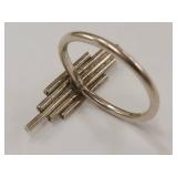 Minimalist Silver Bar Ring - Tested Sterling Silver