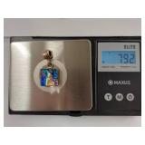 Dichroic Glass Silver Pendant