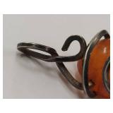 Amber Wire Wrapped Pendant