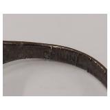 Vintage Sterling Silver Textured Ring Unique Design