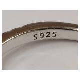 Elegant Sterling Silver Cushion Cut Ring