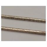 Elegant Sterling Silver 925 Snake Chain Necklace - 21"