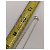 Elegant Sterling Silver 925 Snake Chain Necklace - 21"