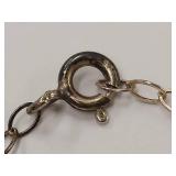 Sterling Silver Elephant Necklace with Gemstone