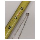 Sterling Silver Elephant Necklace with Gemstone