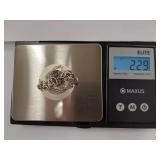 Sterling Silver Elephant Necklace with Gemstone