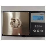 Sterling Silver Stackable Rings Set with Stones