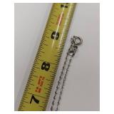 Sterling Silver Rope Chain Necklace 18 Inches