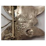 Sterling Silver Butterfly Brooch With Abalone Inlay