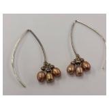 Sterling Silver Earrings with Freshwater Pearls