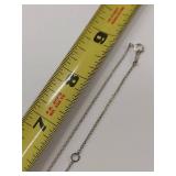 Sterling Silver 925 Interlocking Ring Necklace