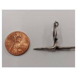 Elegant Sterling Silver Pendant Ballerina Pose