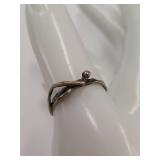 Sterling Silver Abstract Design Artistic Ring