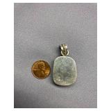 Sterling Silver Dichroic Glass Pendant 925