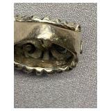 Ornate Sterling Silver Ring Vintage Antique