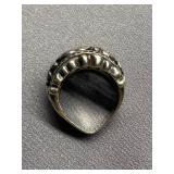 Ornate Sterling Silver Ring Vintage Antique