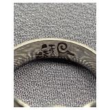 Vintage Sterling Silver Pearl Ring 925