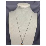 Sterling Silver Millefiori Glass Necklace