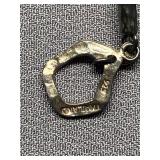 Silpada Elegant Sterling Silver Black String Necklace