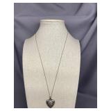 Sterling Silver Heart Locket Necklace