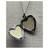 Sterling Silver Heart Locket Necklace