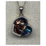 Sterling Silver Heart Pendant Necklace