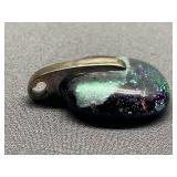Sterling Silver Iridescent Pendant 925