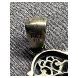 Sterling Silver 925 Key Pendant by PAJ