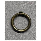 Sterling Silver Ring with Red Gemstone, Size 6.5