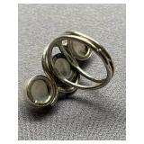 Sterling Silver Moonstone Ring Elegant Design