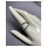 925 Silver Double-Finger Ring