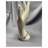 Sterling Silver Dolphin Bracelet, 7.5"