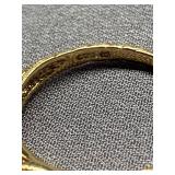 Vintage Sterling Silver Gemstone Engagement Ring Size 9