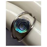 Sterling Silver Abalone Ring Size 8.5