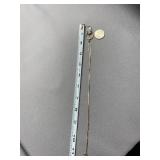 Sterling Silver Moon Star Crystal Pendant