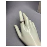 Sterling Silver Ring with Center Stone