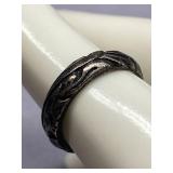 Sterling Silver Intricate Design Ring - Size 4.5