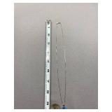 Sterling Silver Necklace with Blue Gemstone Pendant